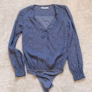 Abercrombie & Fitch blue print bodysuit S